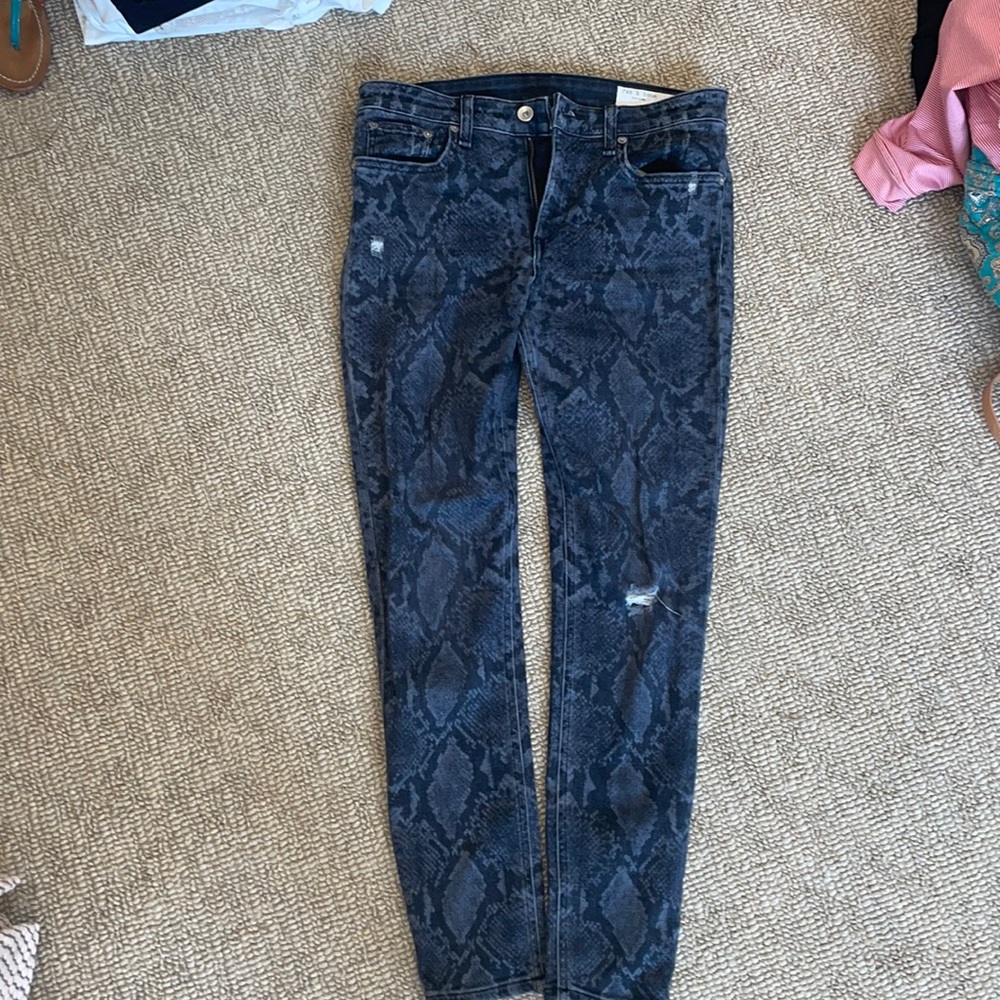 Rag and bone snakeskin jeans